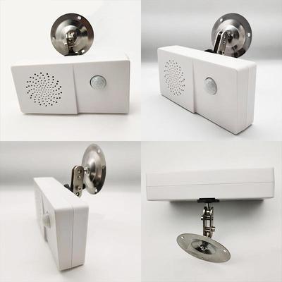 地全红线感外应播报语音提QFG示器户外报警安器工太阳能定时充电