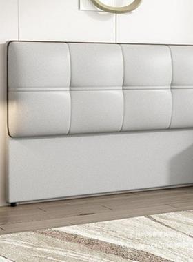 落地床头单现代约人家用靠双背实木简买板75426科技布床头板软包