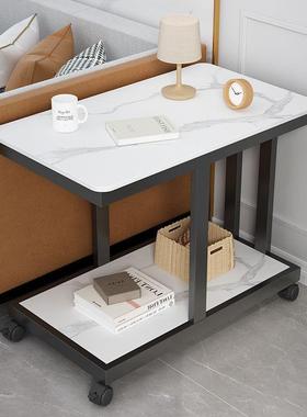 移动茶几板带轮沙发边柜侧边桌迷你夹缝子客71655边厅桌轻奢置轮