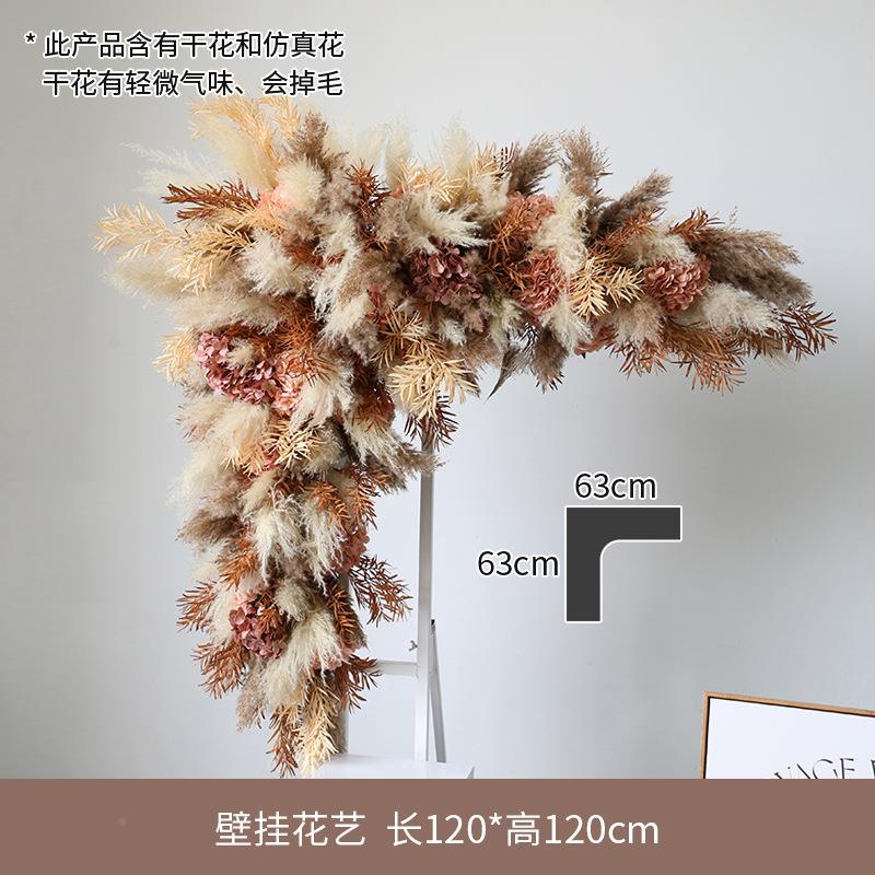 干芦苇花艺服装橱布窗真店面布置墙壁花挂QYj5GsPW悬空吊花陈列景