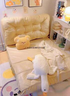 可折叠可发20433躺懒靠人沙成人卧室阳台榻榻米欧床上背坐垫午风