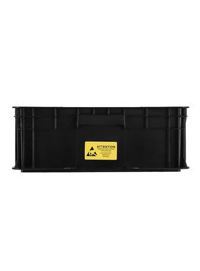 WSS-531QIM2防静电周转托箱黑色隔板EU电子元件零件盒静电框E盘D