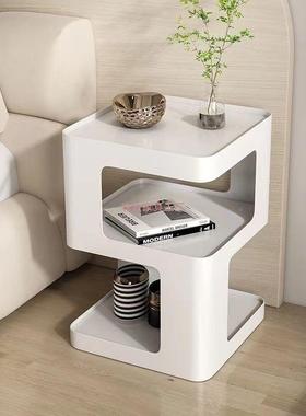 轻铁艺边几可移动铁艺沙边柜岩板发床头66770柜简约现代茶几客奢