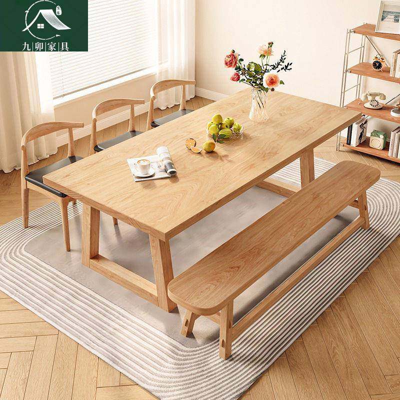 餐实9595木桌餐长形饭桌家用小户型书桌一体客方厅长桌椅组合原木,农机/农具/农膜,其它农用工具,淘宝优惠券,粉丝福利购,淘宝优惠卷