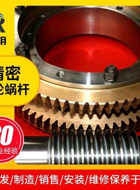 轮蜗二13868杆蜗次包络减速机配件涡轮蜗套精密铜伞齿杆轮厂家销