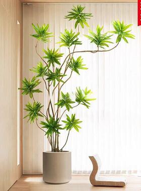 VYD仿生绿植百合竹室内大型落地物盆客厅饰装摆植件盆栽景