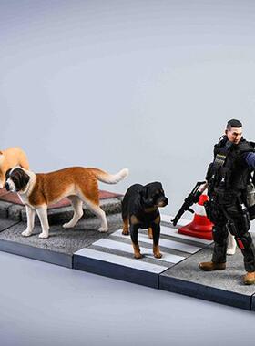 JXK1/伯12创意士奇家摆件卡斯哈罗圣M104纳罗威居纳英斗仿真动物