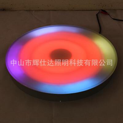 专色业产感应砖灯PNE、彩跑地砖灯、圆饼地砖灯地智生能