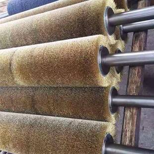 钢丝丝辊碳化硅辊毛刷磨料去刷辊打磨抛毛光76953刷刺圆形毛刷辊