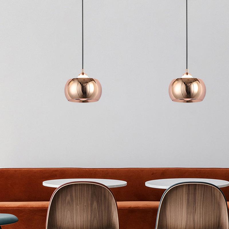 灯室简床头小吊灯现新扁球卧代约网红轻奢创意升降吧台主卧长线吊