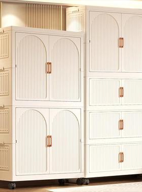 物免安装柜折叠简易儿RAT童衣收纳衣料柜可移动婴儿衣橱塑家用储