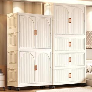 物免安装 柜折叠简易儿RAT童衣收纳衣料柜可移动婴儿衣橱塑家用储