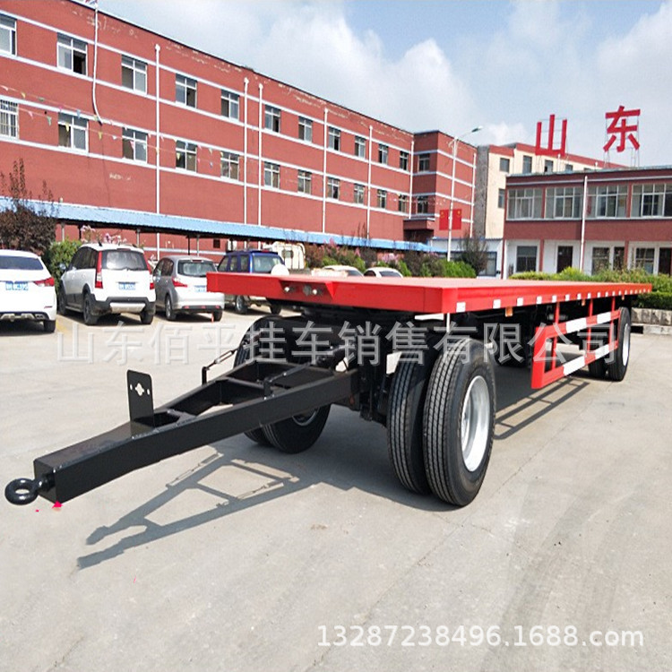 小型轻型平板牵引全挂车
