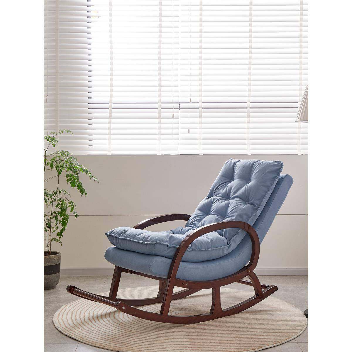 实木躺摇椅大人椅家客用摇椅子厅轻PSB奢懒摇人沙发阳台休闲瑶瑶