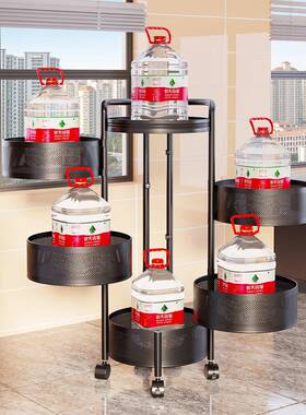 RIO厨房圆形旋转果落蔬菜落地置架物可移可拆卸免安装地动收纳储