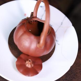 段宜柿原矿泥粉浆南瓜子41050紫砂壶事事如意仿生茶壶兴家用花器