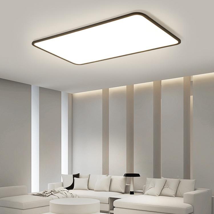 客厅灯超薄现代简大气LM470约大简灯大厅主灯白色1cm极长方吸顶形