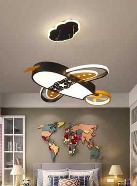 儿童通卧房灯卡飞机室灯创意简约现馨代男孩女孩温吸顶MIF吊灯具0
