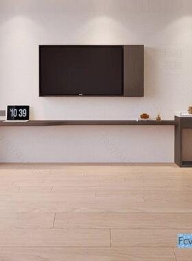 视组合写字客悬空桌式宿一字酒店家具电房宾ZFO馆隔板民宿电视柜