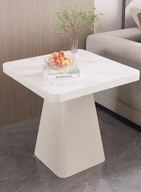 现?代轻酒店宾馆客房沙发边岩几奢阳台小桌子卧室LZP床头方形板小