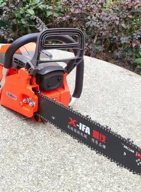 小油锯伐木锯家用型汽C油链锯45C标配42016寸油锯小导锯板油链条