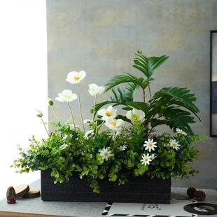 室内组合厅假电柜绿客植929真花摆件装饰品花艺桌面玄关仿花箱视