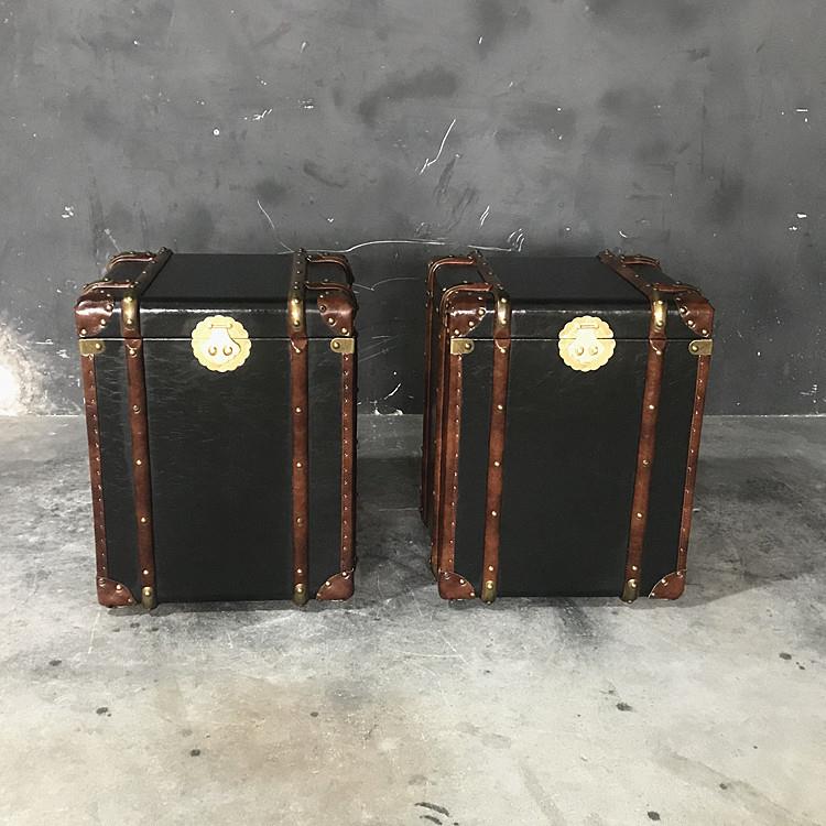 美式oft工业航空铝太空风仓角几|边几复TCL|仿旧古风格别l墅家具
