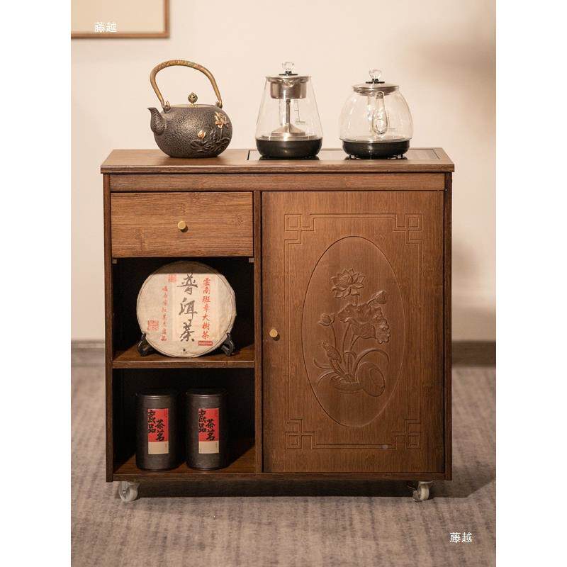 可茶柜移动茶台茶小茶桌客厅边柜家用边茶几中茶水柜一体台车边阳