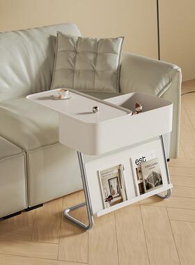 简约可移YZ025动床头小中子小茶几J桌^客古厅沙发边柜创意黑色边