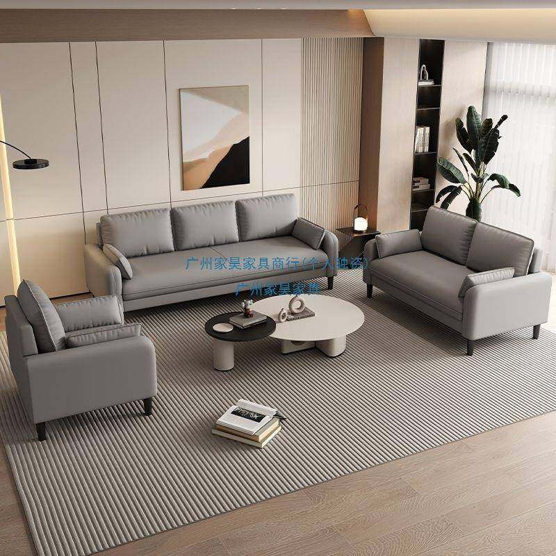 奢客厅小户型卧小室公出租房服装店接待休寓息区双BPM三人布轻艺