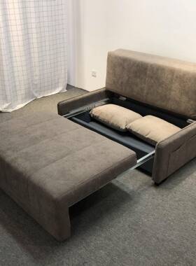 沙洗发两17534用可拆技布科双三人多功能小户型储物沙床发床可折