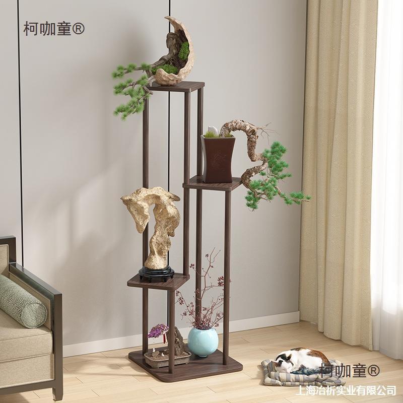 艺鱼缸新艺品工工艺品架装中饰式展架博古架摆件展79499示示花架