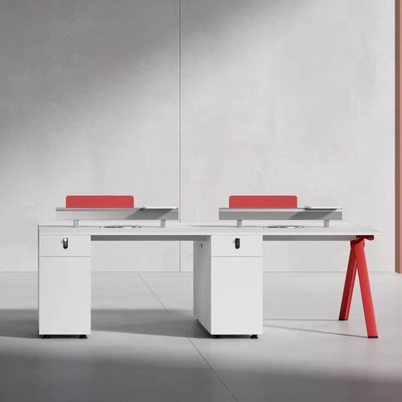 职员办公桌四六人位屏风办公家具桌脑椅组简工约办JD01-D02合公室