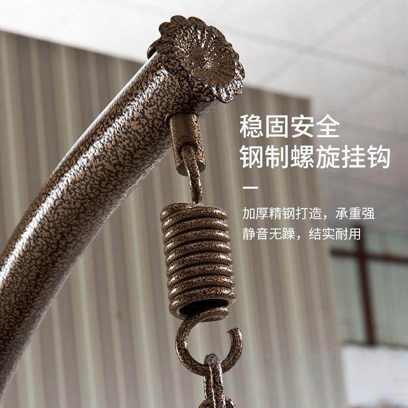 摇椅单人椅粗LVL藤吊篮椅子内秋千室藤阳台户椅外家用摇吊篮双人