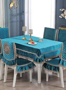 新椅款椅餐桌布椅套用子家套坐垫椅罩凳子垫靠LVJ背罩中式餐套防