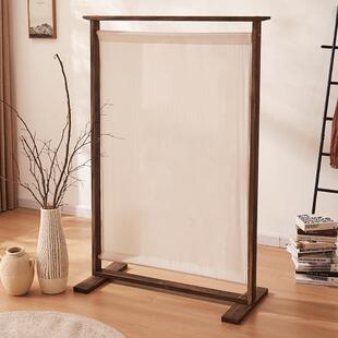 中屏风式隔断厅玄关艺实客布木屏风入户正对门ITX挡板卧室办公室