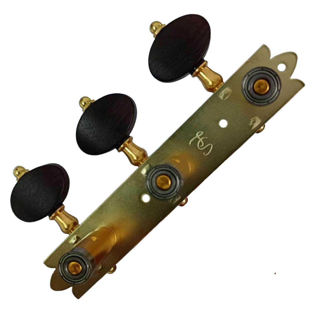 境吉他弦钮古典吉他跨旋他钮木开古典吉他放式三联木钮头调弦钮弦