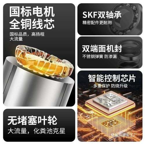 人民水WQ国标污泵380三相上海无堵塞7.vRQQW5KW1.5KW2.2K潜水排污