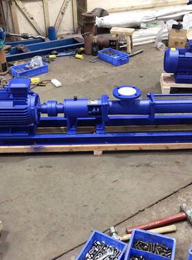 G型螺杆泵卧自式不锈单螺泵吸污水杆污泥螺杆泵变IZC速污钢泥泵