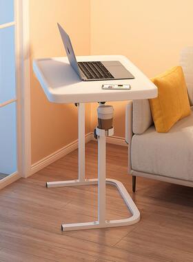 床边桌可移床电上用脑桌卧室小桌子升RRE降书桌家笔记本学习折叠