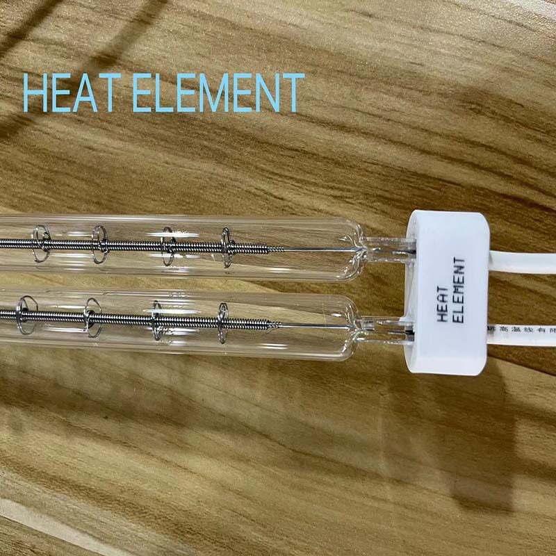 方形瓷头短波红外卤素加热管