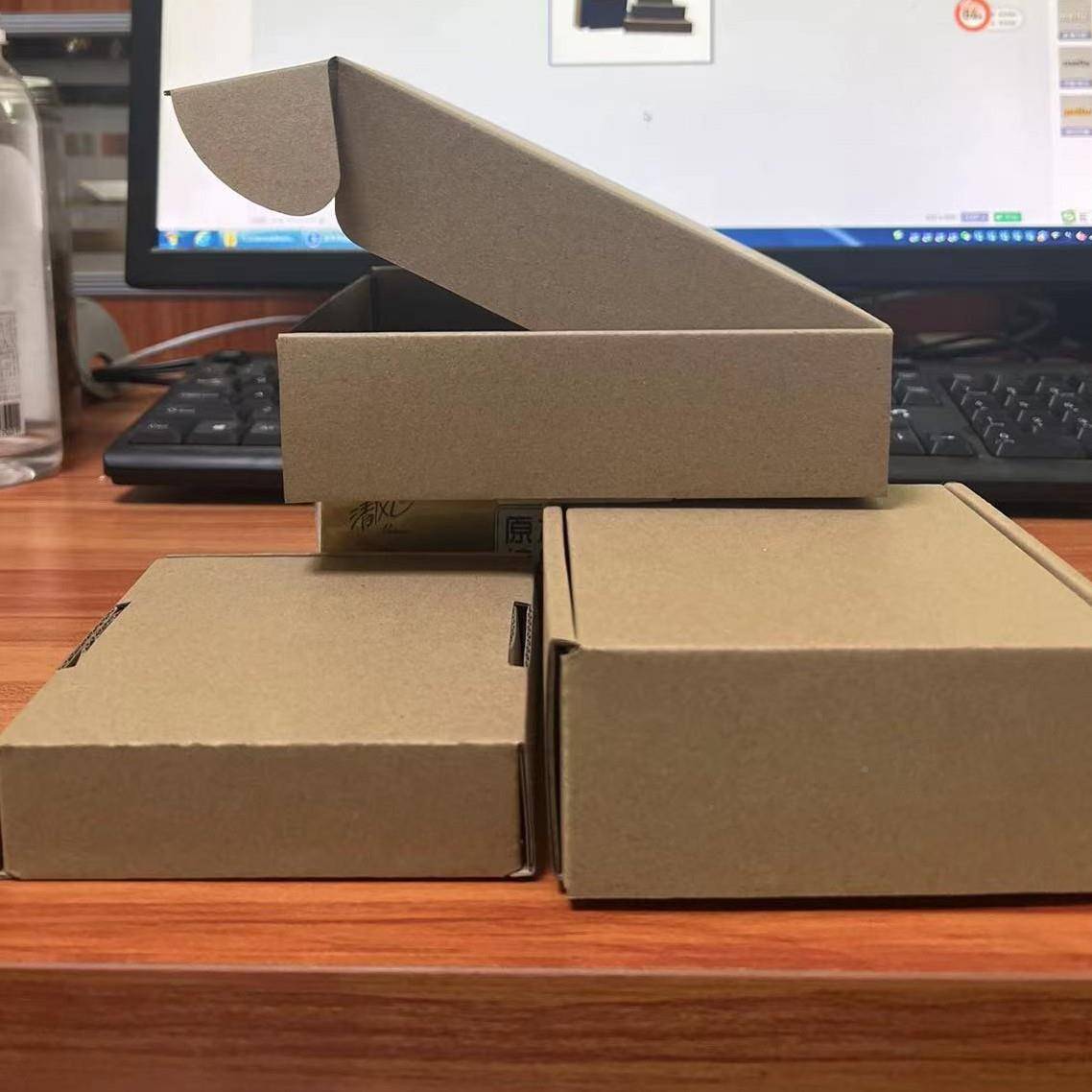 3飞2cm宽装箱子特硬长方形机YYY盒eb瓦加高彩快递纸箱色正方形包