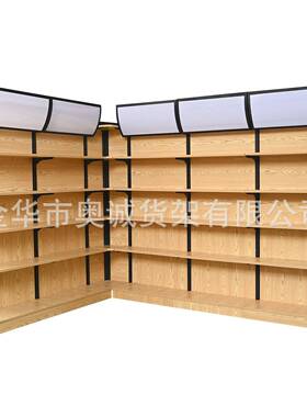 货924超市架展单示用架钢木便利店货架面精品日用品通货架现货