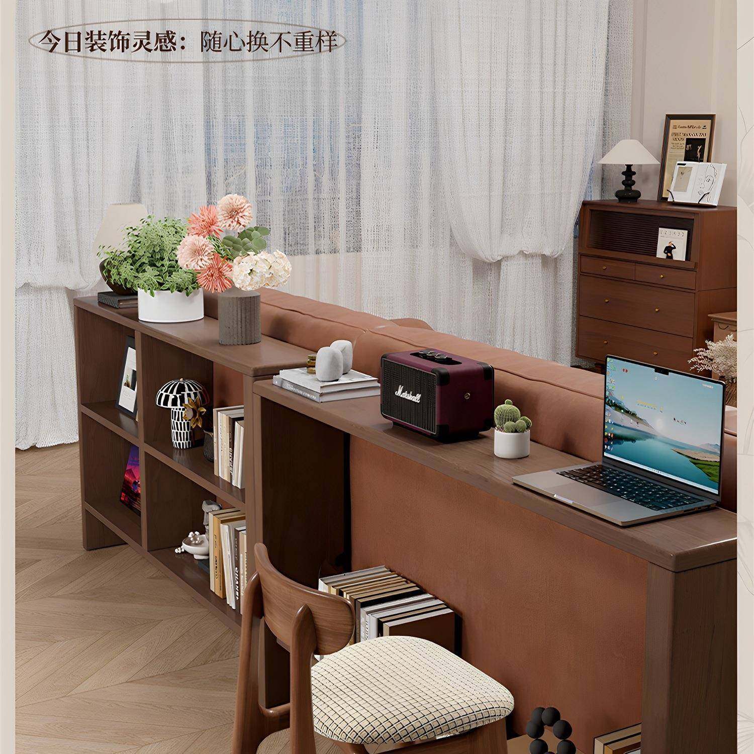 客木厅实沙发后背靠柜山墙边门后窄柜靠子IPM长条储物柜吧台窄桌