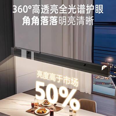 意式轻吊奢餐厅灯高端代极简岛台吧台长条玻409璃厅设计师一字餐