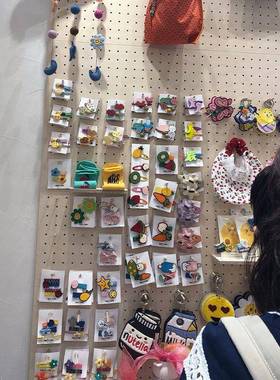 耳环架实木工厂直发品饰挂店展示架架店实木洞洞板墙壁壁式隔板置