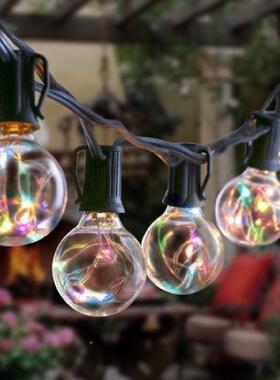 热销新品40RGB铜线灯串30F灯T30灯8功OYU能G低压装饰LED串RB变G色