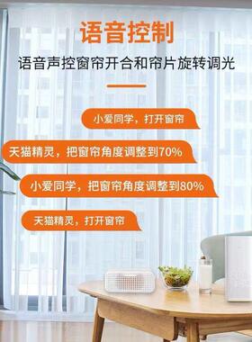 梦幻帘地遮光网红动VJO窗帘台阳落窗卧室高电品质透光不透人电动