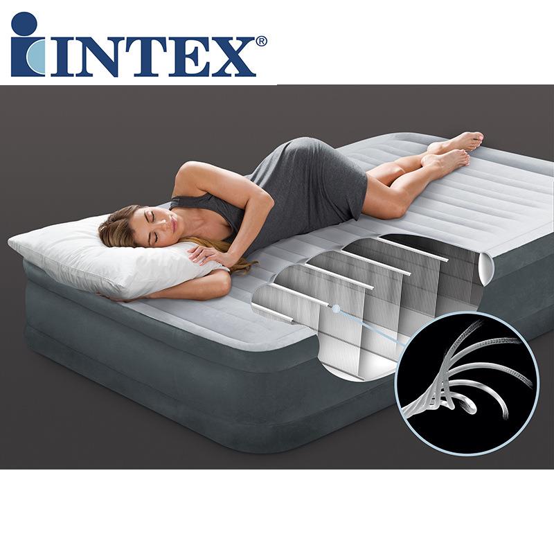 intex7766充气床垫家人用冲气床6单加厚双层床简易冲气垫子AFL气