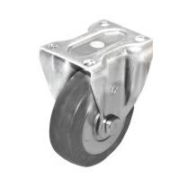 J-CP02-装D100-RCG4寸J-CPG02-灰色橡胶刹车轮0安高度13MM脚轮